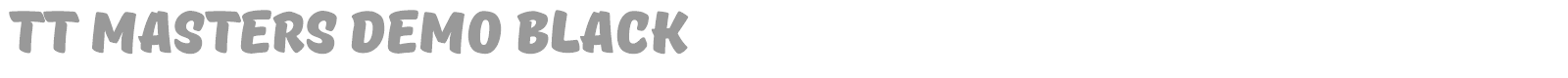 TT Masters DEMO Black font preview